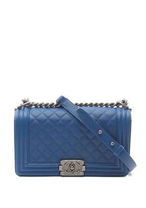CHANEL Pre-Owned 2018 small Boy shoulder bag - Blue
