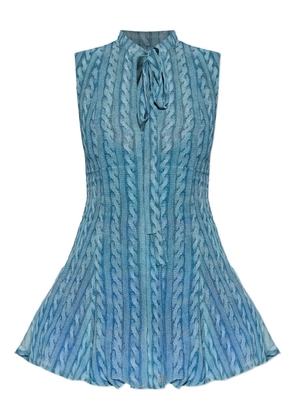 AVAVAV cable-print minidress - Blue