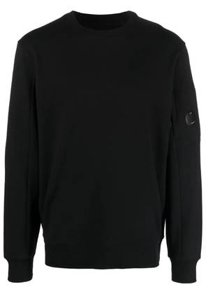 C.P. Company logo-patch cotton sweatshirt - Black