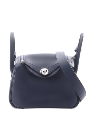 Hermès Pre-Owned 2024 mini Lindy top-handle tote bag - Blue