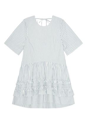 GANNI striped dress - White