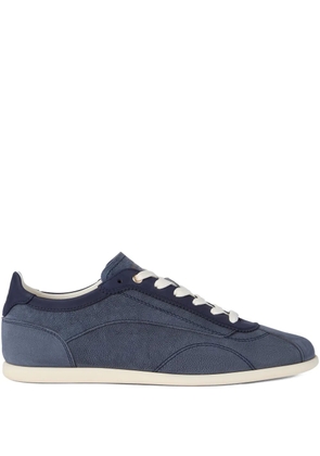 Brunello Cucinelli textured suede sneakers - Blue