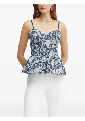GUESS USA floral peplum top - Blue