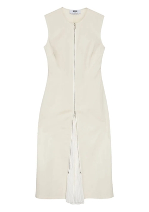 MSGM sleeveless dress - Neutrals