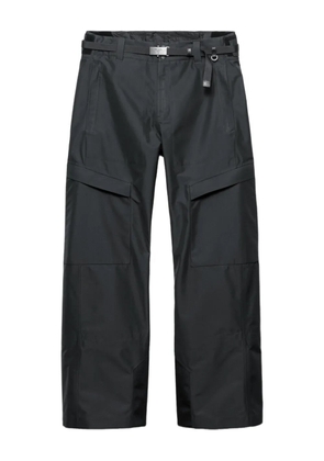 Prada belted straight-leg trousers - Grey
