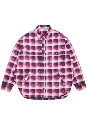 Acne Studios checked shirt - Pink