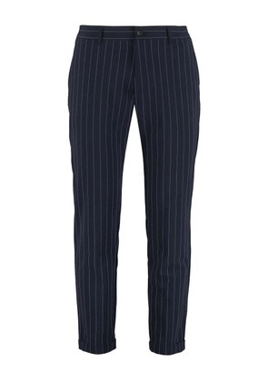 THE (Alphabet) pinstripe trousers - Black