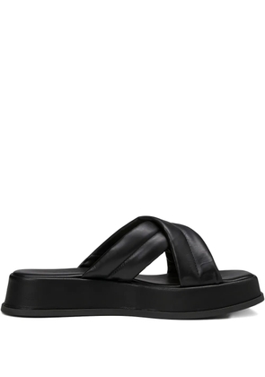 Marc O'Polo Clara crossover-strap platform sandals - Black