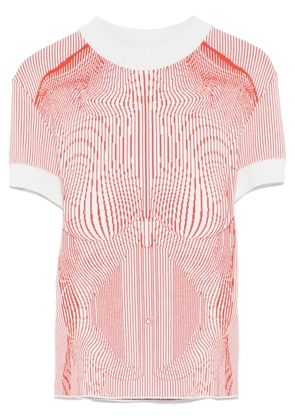 Jean Paul Gaultier The Morphing Pinstripes T-shirt - Green