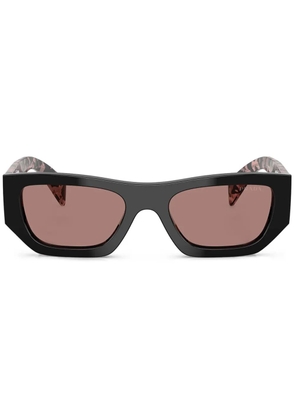 Prada Eyewear geometric-frame sunglasses - Black