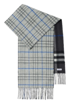 Burberry Vintage Check reversible cashmere scarf - Grey