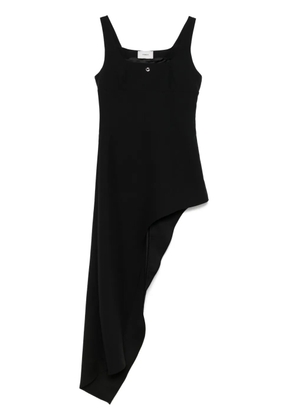 Coperni one-leg tailored midi dress - Black