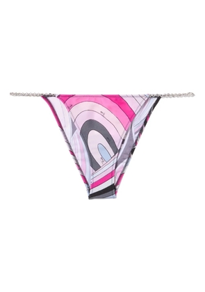 PUCCI Iride-print bikini brief - Pink