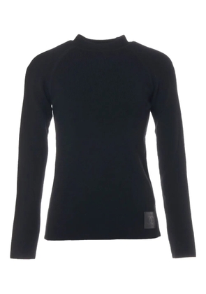 CHANEL Pre-Owned 2004 logo-patch sweater - Black