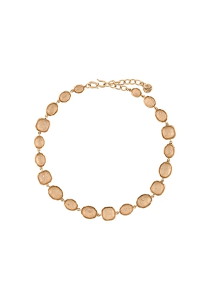 Goossens Cabochons embellished necklace - Gold