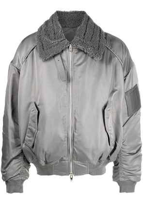Juun.J zip-up bomber jacket - Grey