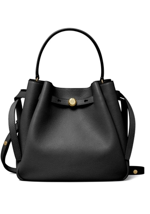 Tory Burch Romy pebbled bucket bag - Black