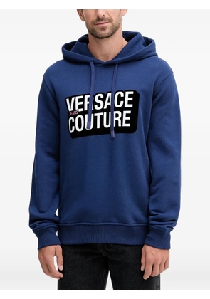 Versace Jeans Couture logo-detailed hoodie - Blue