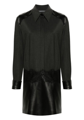 Alberta Ferretti panelled shirt-dress - Grey
