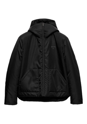 Prada hooded patch-pocket jacket - Black