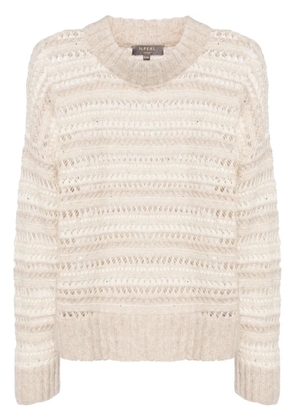 N.Peal open-knit jumper - Neutrals
