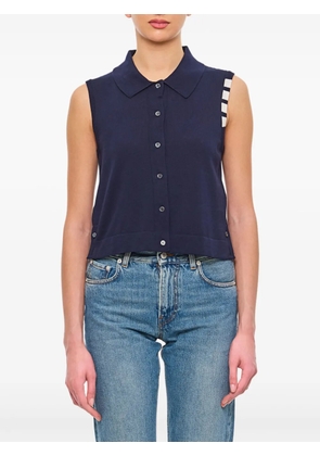 Thom Browne 4-Bar cotton vest - Blue