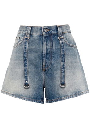 Off-White light-wash denim shorts - Blue