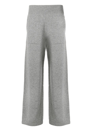 Barrie flared knitted trousers - Grey