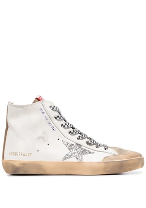Golden Goose high-top leather sneakers - White