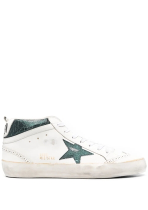 Golden Goose cracked-effect Mid Star sneakers - Neutrals