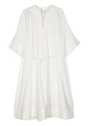 Yves Salomon poplin midi dress - Neutrals