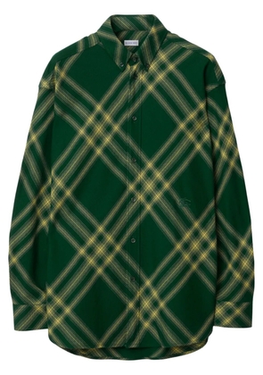 Burberry mid-length wool coat - Green