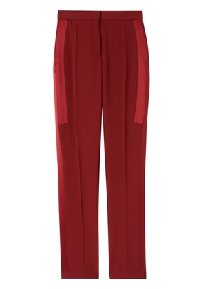 Burberry high-waisted side stripe trousers - Red