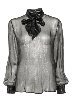 TOM FORD long-sleeves lavalliere blouse - Black