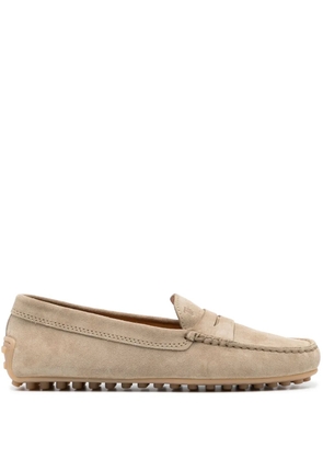 Tod's Gommino suede driving loafers - Brown
