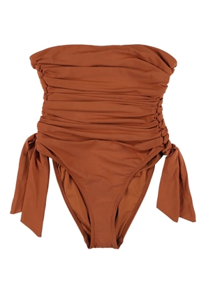 ZIMMERMANN Daylight knot strapless beachwear - Brown