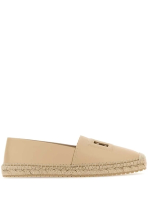 Dolce & Gabbana leather espadrilles - Neutrals