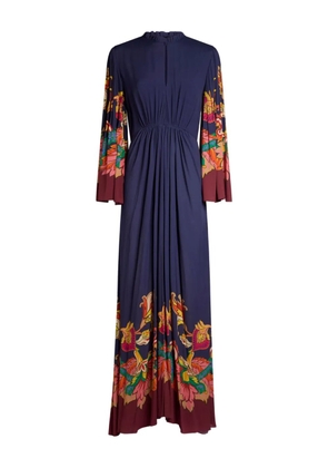ETRO floral-print dress - Blue