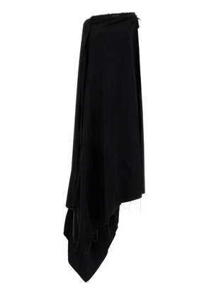 Balenciaga draped asymmetric dress - Black