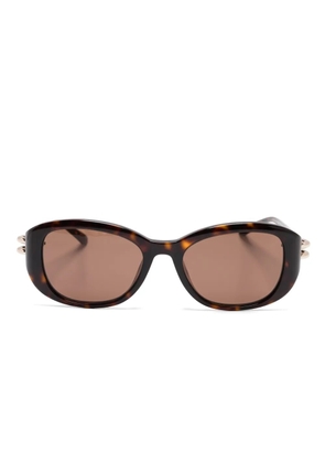 Alexander McQueen Eyewear tortoiseshell-effect sunglasses - Brown