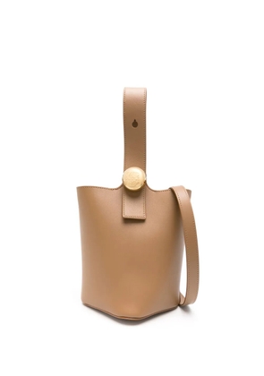 LOEWE mini Pebble bucket bag - Brown