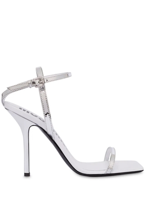 Moschino metallic-finish sandals - Silver