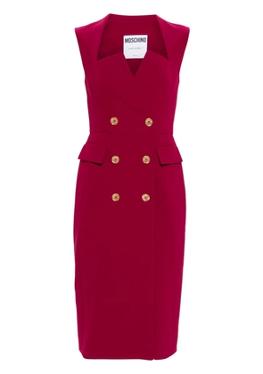 Moschino double-breasted midi dress - Red