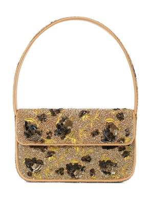 STAUD Tommy Beaded shoulder bag - Neutrals