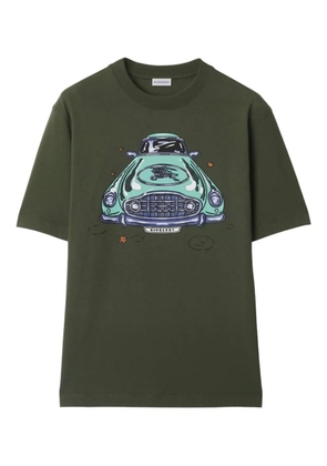 Burberry car-print cotton t-shirt - Green