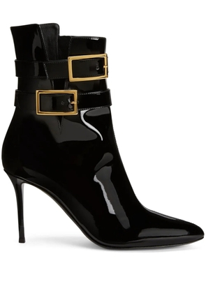 Giuseppe Zanotti Pearlie 105mm leather ankle boots - Black