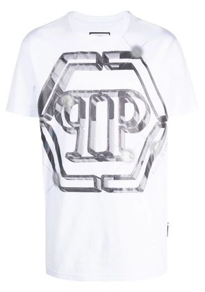 Philipp Plein logo-print short-sleeved T-shirt - White