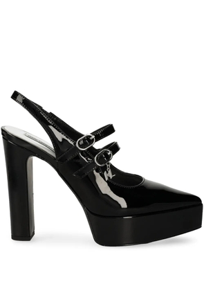 Karl Lagerfeld 130mm leather pumps - Black