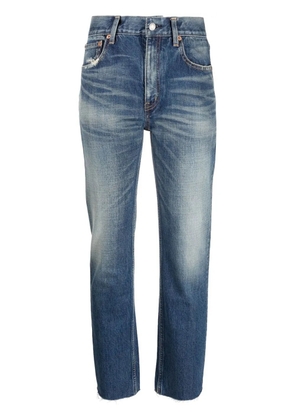 Saint Laurent high-rise straight-leg jeans - Blue