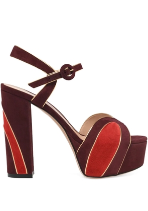 Gianvito Rossi 125mm Tamara platform heeled sandals - Brown